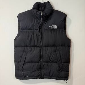 The North Face Men's Nuptse Down Puffer Vest Black Medium 700 Fill Thick Warm